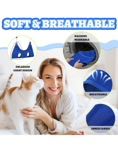 Hamaca de Aseo para Mascotas Ferraycle 14 en 1 Azul