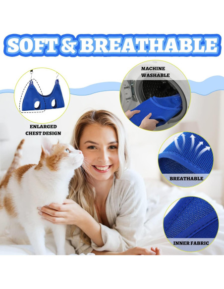 Hamaca de Aseo para Mascotas Ferraycle 14 en 1 Azul