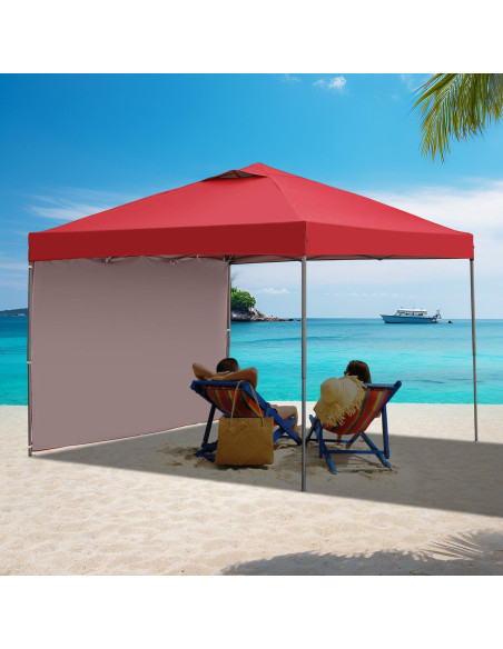 Carpa Plegable GDY 10x10ft Impermeable con Paredes Laterales