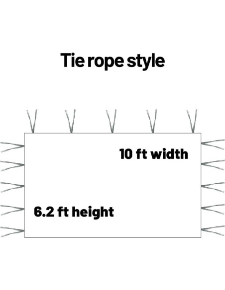 Pared Lateral Carpa Ultraligera MQoutdoor 3.05x1.89m Blanca Pared Lateral Carpa Ultraligera MQoutdoor 3.05x1.89m Blanca