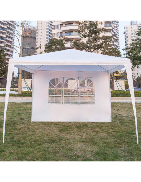 Carpa 3x3m ACLULION Blanca con 4 Paredes para Eventos