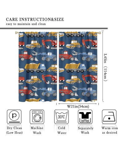 Cortinas de Dibujos Animados SXXLDNG 53x114 cm 2 Paneles