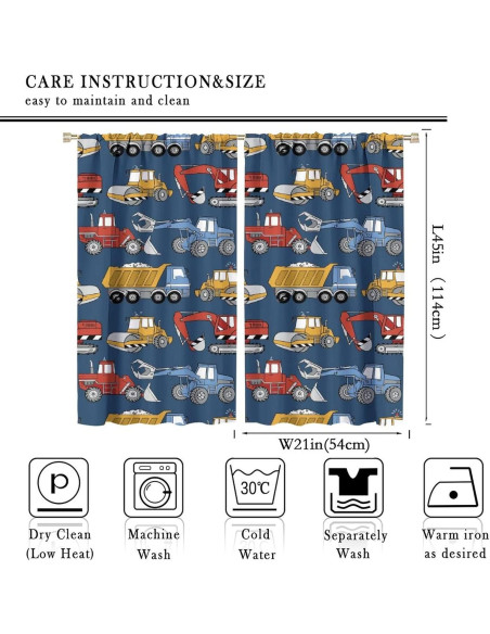 Cortinas de Dibujos Animados SXXLDNG 53x114 cm 2 Paneles