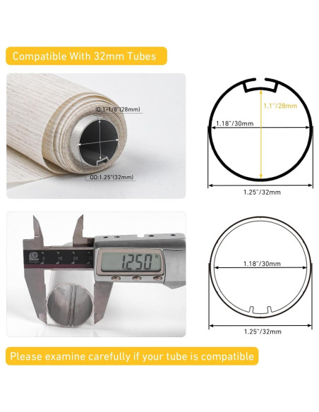 Motor de Persianas Inteligentes Sortfle AM22 Bluetooth 32mm Motor de Persianas Inteligentes Sortfle AM22 Bluetooth 32mm