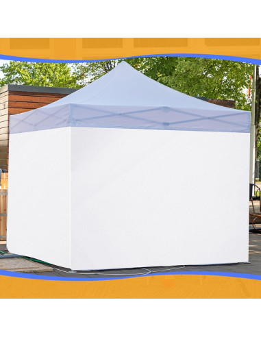 3 Piezas Pared Lateral Carpa Instantánea Amylove 3x2m Blanca