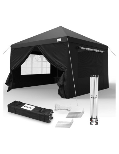 Carpa Plegable Oudiec 3.05x3.05m Impermeable con Ventanas