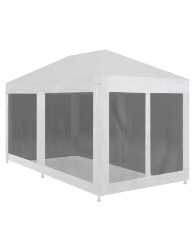 Carpa de Fiesta 6x3m ANYCHOLE con Paredes de Malla y Accesorios