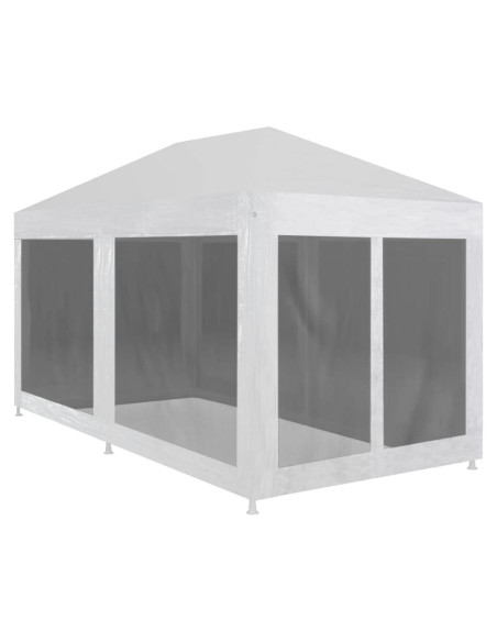 Carpa de Fiesta 6x3m ANYCHOLE con Paredes de Malla y Accesorios
