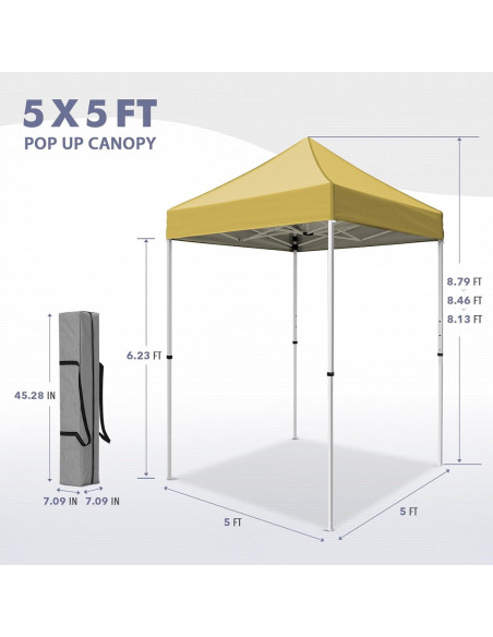 Carpa Pop Up INTER HUT 1.5m x 1.5m Beige Resistente al Agua Carpa Pop Up INTER HUT 1.5m x 1.5m Beige Resistente al Agua