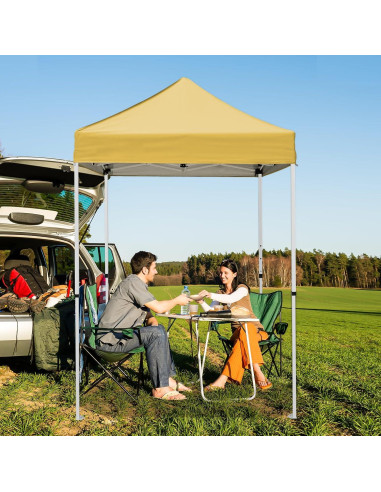 Carpa Pop Up INTER HUT 1.5m x 1.5m Beige Resistente al Agua