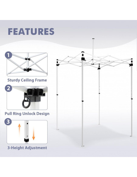 Carpa Pop Up INTER HUT 1.5m x 1.5m Beige Resistente al Agua Carpa Pop Up INTER HUT 1.5m x 1.5m Beige Resistente al Agua