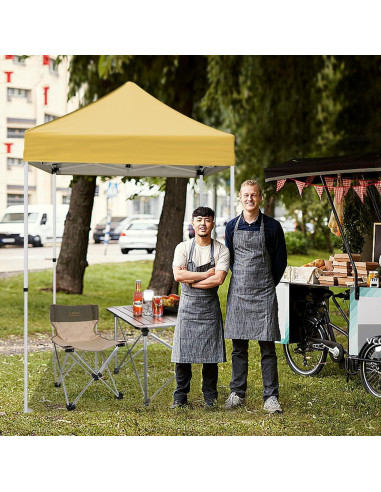 Carpa Pop Up INTER HUT 1.5m x 1.5m Beige Resistente al Agua