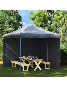Paredes Laterales para Carpa vidaXL - 2 Piezas Antracita 2