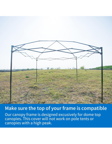 Cubierta de Toldos 3x3m MOQI Impermeable Tela Oxford 150D