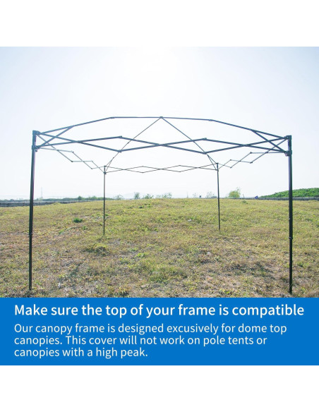 Cubierta de Toldos 3x3m MOQI Impermeable Tela Oxford 150D