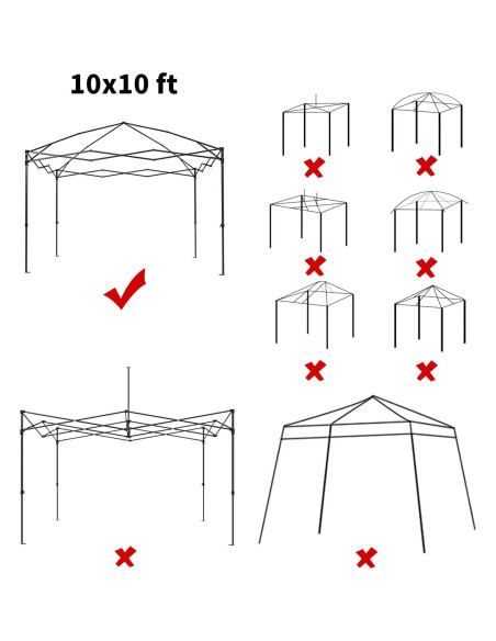 Cubierta de Toldos 3x3m MOQI Impermeable Tela Oxford 150D