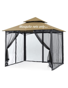 Malla de Mosquito Tiimmgaal 3.05x3.05m con 4 Puertas Negra