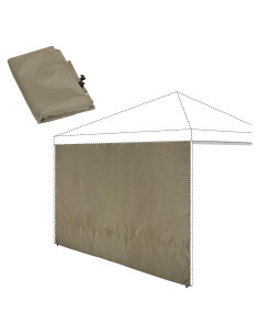 Pared Lateral Instantánea REDCAMP para Toldo 3x2 m Caqui
