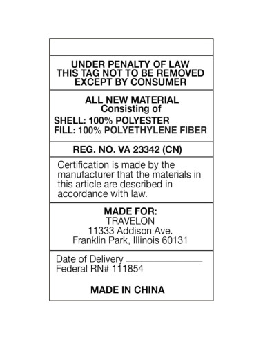 Almohada de Viaje Travelon Deluxe Wrap N' Rest 33x10 cm