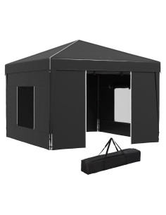 Carpa Plegable 2.95x2.95m Genérico con Ventanas y Protección UV