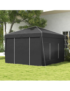 Carpa Plegable 2.95x2.95m Genérico con Ventanas y Protección UV 2