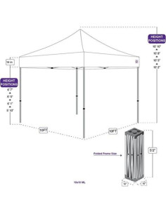Estructura de Carpa Pop-Up Impact Canopy 3.05m x 3.05m Aluminio 2