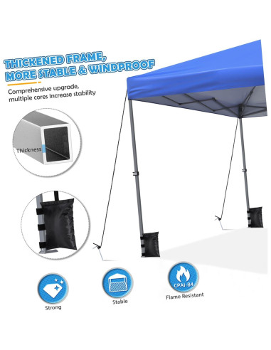 Carpa Instantánea Yardwe 3x3m Impermeable y a Prueba de Viento