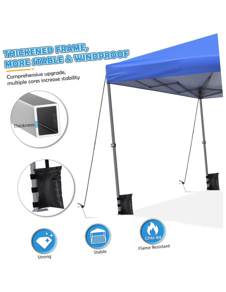 Carpa Instantánea Yardwe 3x3m Impermeable y a Prueba de Viento