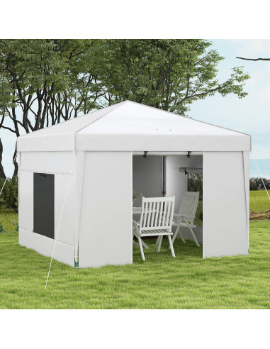 Carpa Plegable 3x3m Genérico Impermeable con Ventanas y UV