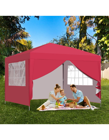 Carpa de Dosel GDY 3x3m Portátil Resistente al Agua con Paredes