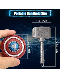 Spinner Antiestrés Transformable Amarlozn - Juguete de Metal 2 Piezas 2