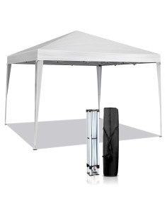 Toldo Plegable Road Ahead 3.05m x 3.05m Impermeable Blanco