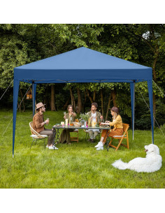 Carpa de Dosel Plegable ANTSKU 3.05x3.05m Azul Impermeable 2