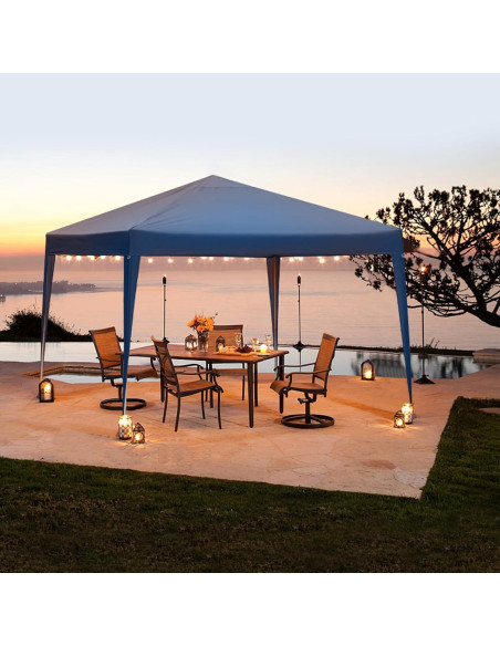 Carpa de Dosel Plegable ANTSKU 3.05x3.05m Azul Impermeable