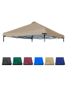 Cubierta de Reemplazo Canopy JANCANOPY 10x10 Caqui con Ventilación