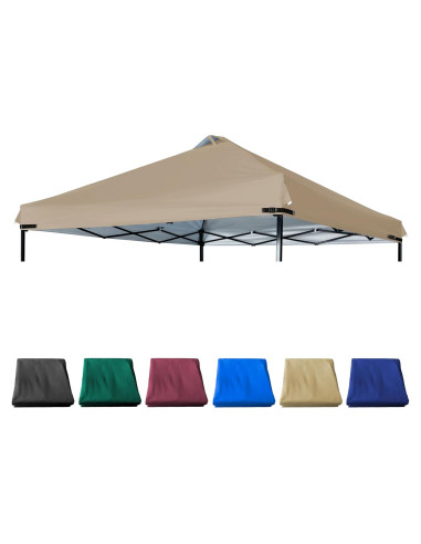 Cubierta de Reemplazo Canopy JANCANOPY 10x10 Caqui con Ventilación