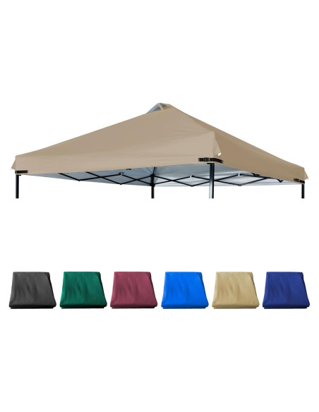Cubierta de Reemplazo Canopy JANCANOPY 10x10 Caqui con Ventilación