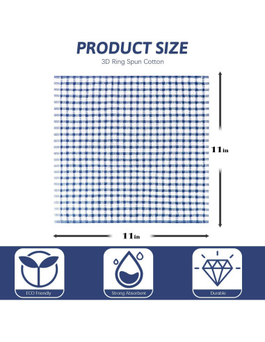 Trapos de Cocina Nialnant 8 Pcs 100% Algodón 28x28 cm