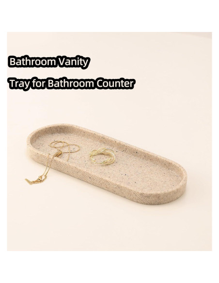 Juego de Accesorios de Baño Haocoott 4 Piezas Beige