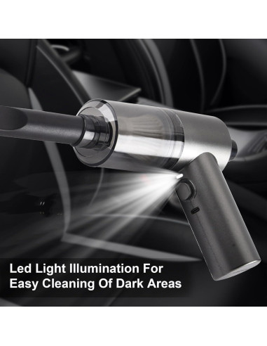 Aspiradora de Mano Inalámbrica LSLCQW 120W 4500Pa 5 Accesorios