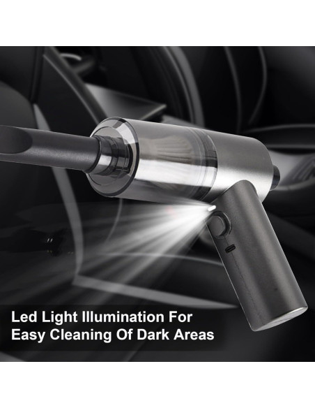 Aspiradora de Mano Inalámbrica LSLCQW 120W 4500Pa 5 Accesorios