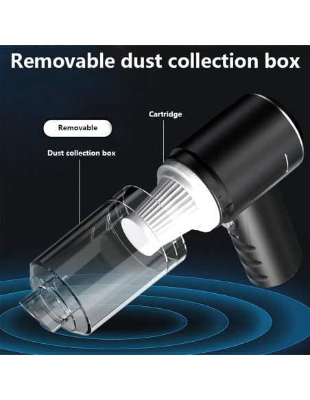 Aspiradora de Mano Inalámbrica LSLCQW 120W 4500Pa 5 Accesorios