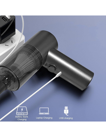 Aspiradora de Mano Inalámbrica LSLCQW 120W 4500Pa 5 Accesorios