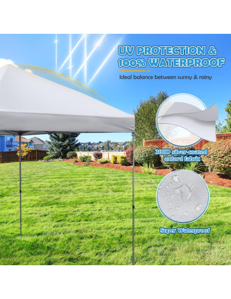 Carpa de Canopy Toyvian 3x3m con Bolsa de Transporte y Ruedas