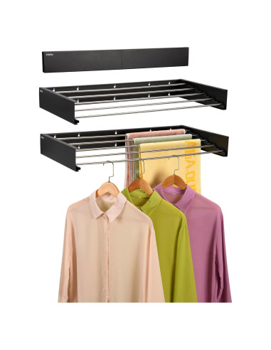 Soporte de Secado de Ropa Plegable JolyBay 80 cm Acero Inoxidable