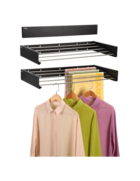 Soporte de Secado de Ropa Plegable JolyBay 80 cm Acero Inoxidable