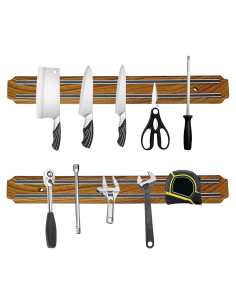 Soporte Magnético para Cuchillos EDSRDUX 38.1 cm Grano de Madera