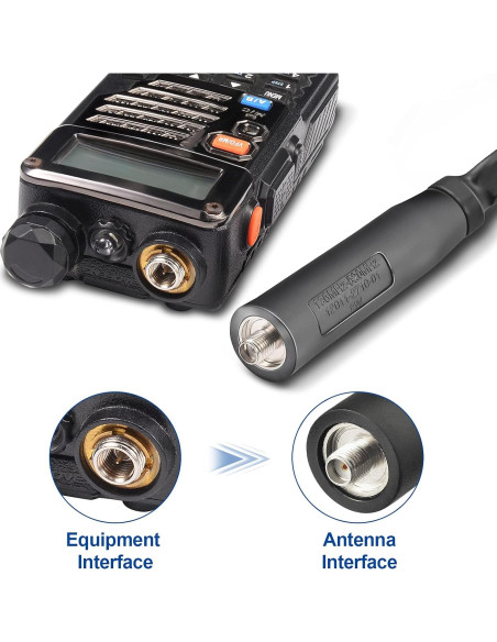Antena Táctica Bingfu 108 cm VHF UHF 136-520MHz SMA Femenina
