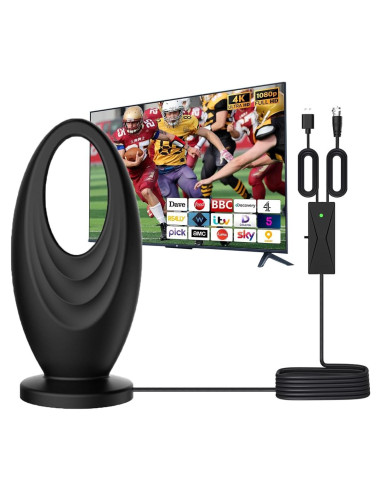 Antena de TV Digital Ouspark 2025 Interior/Exterior 4K 2200 km