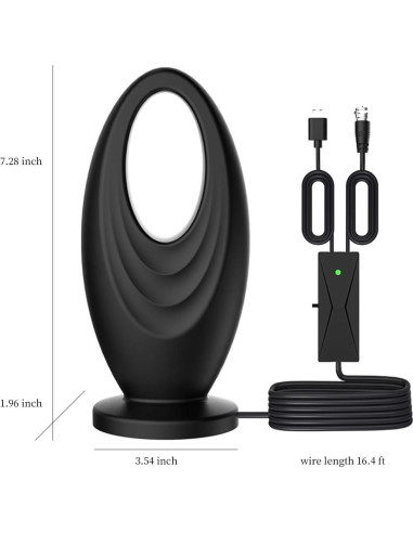 Antena de TV Digital Ouspark 2025 Interior/Exterior 4K 2200 km